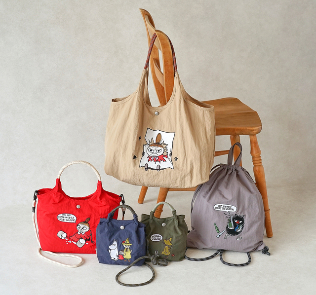 ほかにも刺繍が可愛いムーミンバッグがラインナップ