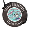 サンリオキャラクターズ レコード盤風フラットポーチ「シナモロール」