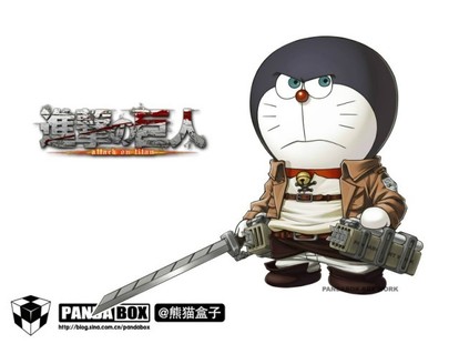 ドラえもんがコスプレ エヴァ ゲゲゲの鬼太郎 太鼓の達人 など人気アニメキャラと融合させた海外ファンアート Medery Character S
