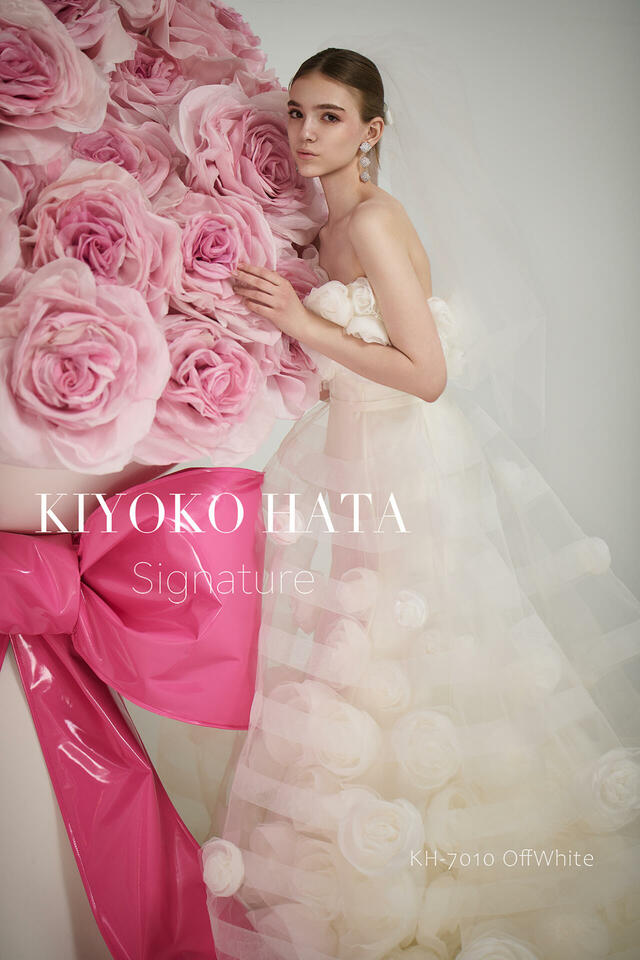 【クラウディア】KIYOKO HATA(キヨコハタ)新作ウェディングドレス|KH-7010_offwhite