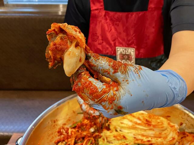 【釜めし 大統領】作りたての牡蠣キムチもおいしかったが、数日寝かせたほうが数段美味だった