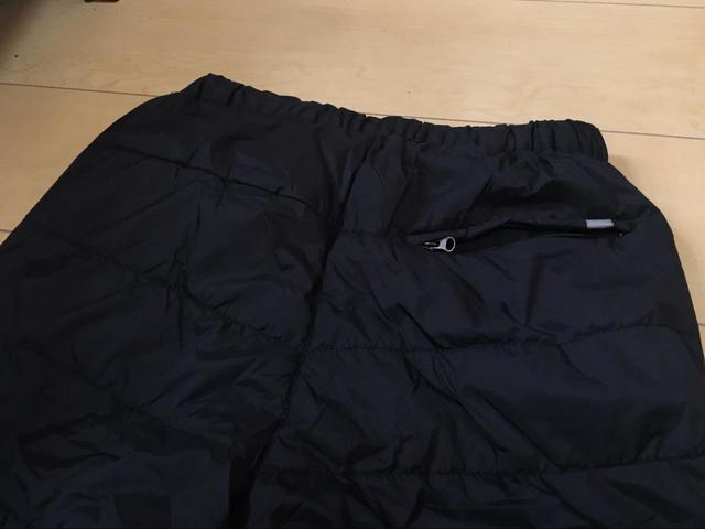 【ワークマン 高撥水キルトウォームパンツ】後ろにはポケットが一つ