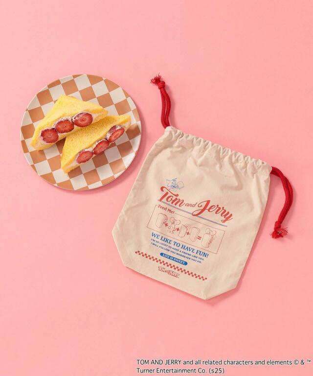 【GLOBAL WORK KIDS×トムとジェリー】TOM and JERRY / キンチャク(税込990円)ポリエステル素材で乾きやすく、小物の収納にぴったりのサイズ感です