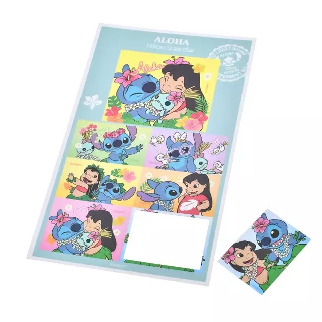 リロ、スティッチ、スクランプ シール・ステッカー プリントシール風 アロハ Sticker Collection 350円