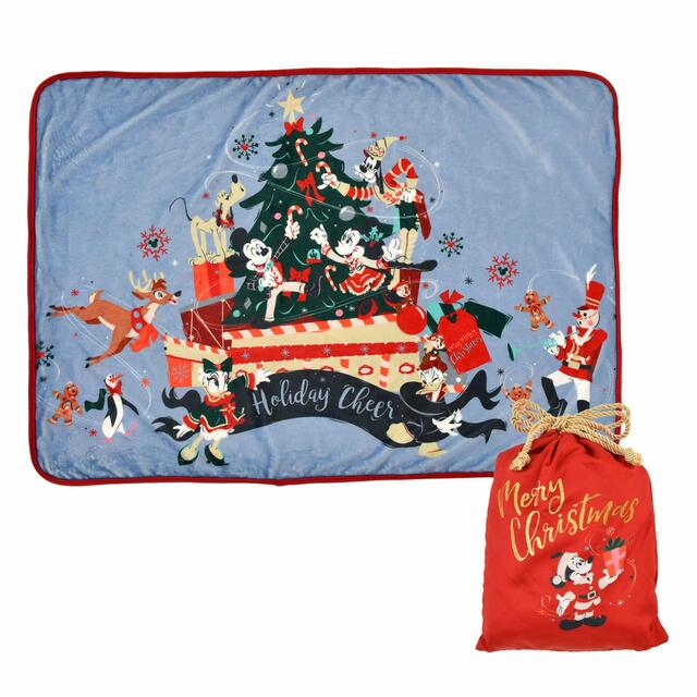 ミッキー&フレンズ ブランケット リバーシブル 巾着入り DISNEY CHRISTMAS 2022 4,400円
