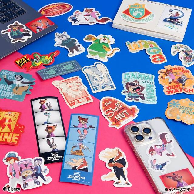K賞：ステッカーセット｜Happyくじ『ズートピア2』