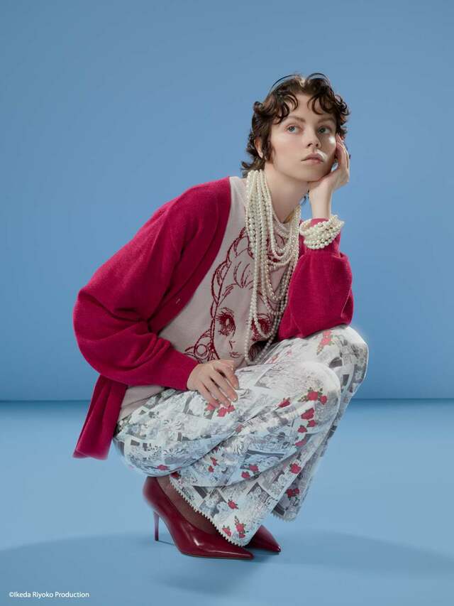 【スナイデル ホーム×ベルサイユのばら】ロングパンツはカラーはバラの赤が引き立つオフホワイトと、情熱的なピンクの2色展開