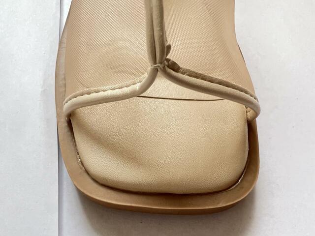 【ファッションセンターしまむら TT＊TYシアーミュール】スクエアトゥで足が痛くなりにくい