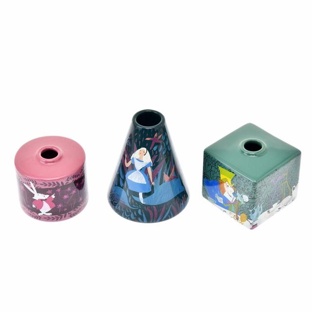 アリス、白うさぎ、マッドハッター フラワーベース・花瓶 Alice in Wonderland by Mary Blair　