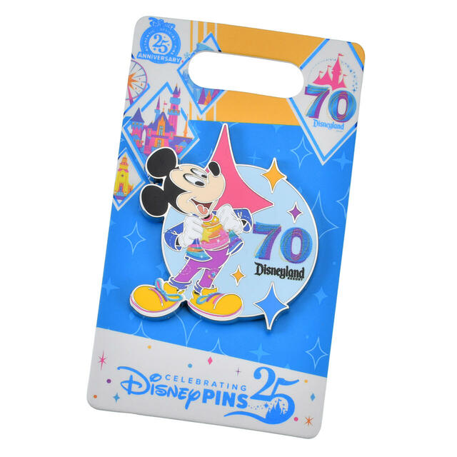 ミッキー ピンバッジ DISNEYLAND RESORT 70TH CELEBRATION 1,400円