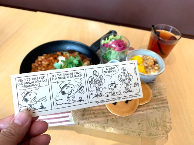 シェフ スパイクのメキシカンパンケーキのメニューカード