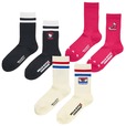【CONVERSE×HELLO KITTY】ソックス(ブラック、ホワイト、ピンク) 各990円