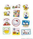 【3COINS×ハローキティコラボアイテム人気ランキング 5位】「HELLO KITTY カセットテープケース付きステッカーセット」レッド 550円（税込）