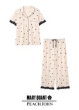 【MARY QUANT×PEACH JOHN】「デイジーレースシャツパジャマ」¥6,600、サイズ:ワンサイズ、カラー:アイボリー