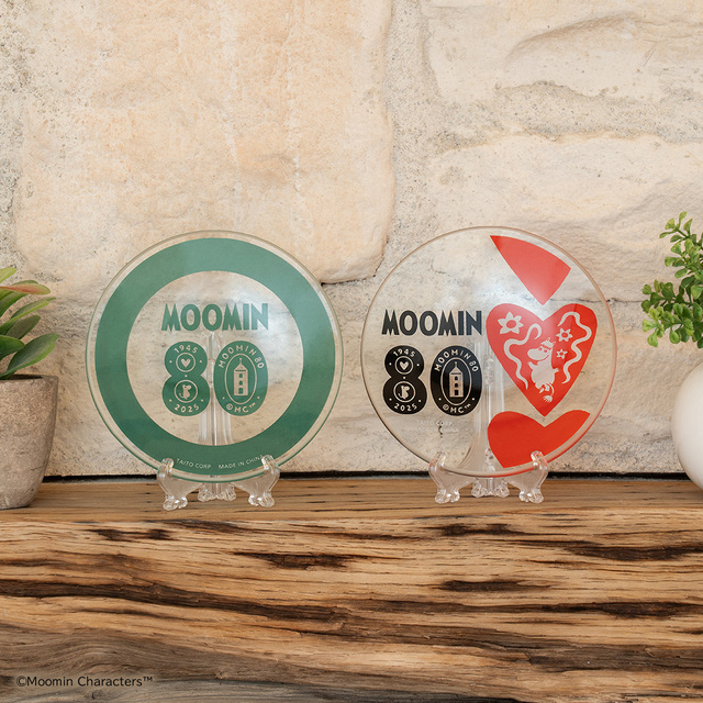 【タイトーくじ ムーミン Anniversary Year】C賞 メモリアルプレート(全2種/約10cm)※ガラス製 ※イーゼルは付属しません