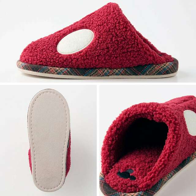 足首まであったかな脱ぎ履きしやすいナイトパーティーもこもこボアスリッパ（選べるキャラクター）｜￥ 1,980 （税込）