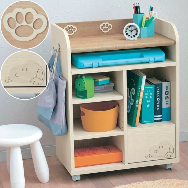 ランドセル収納ワゴン「スヌーピー」