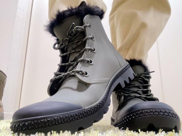 【ワークマン 防水防寒サファリシューズ】ファーがポイントになっていて、おしゃれ
