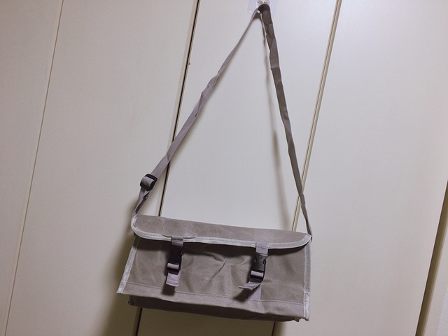 【ワークマン パラフィン帆布スクエアショルダー】小さいのに機能的