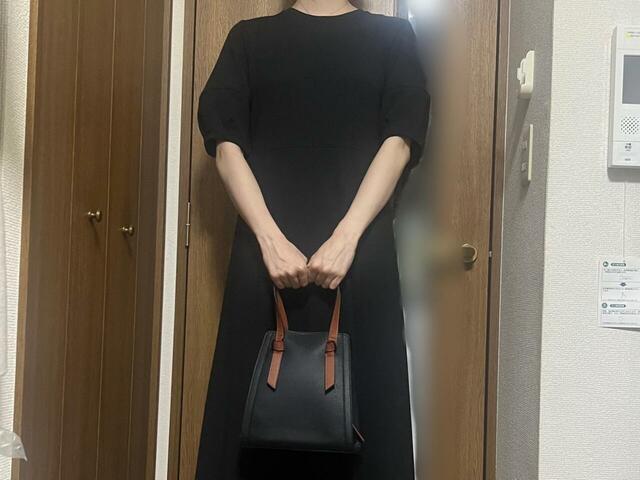 【GLOBAL WORK スペ軽変形3WAY BAG】側面を折りたたんだ状態でハンドバッグとして使ってみました