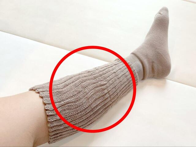 【オカモト まるでこたつソックス】足先が冷えている状態でも、丸の部分はすぐにポカポカ感を実感できます！