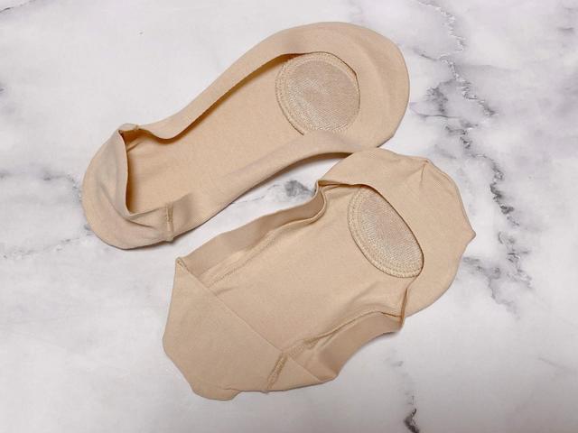 【無印良品】かかと滑り止め付き綿混浅履きフットカバー／税込230円