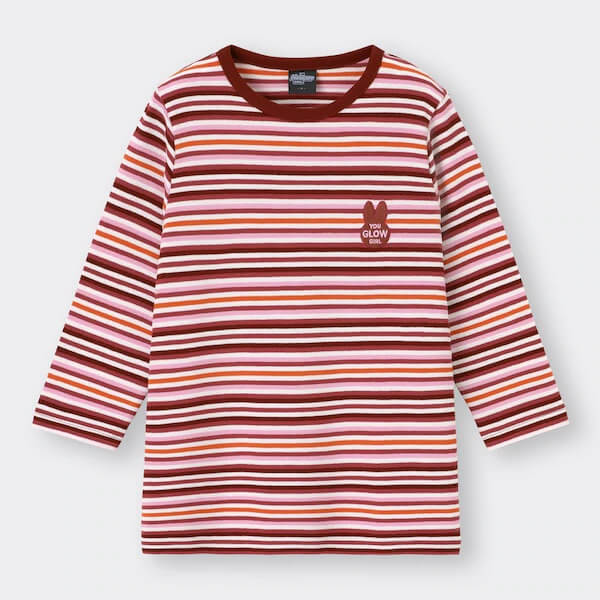 マルチボーダー(7分袖)The Powerpuff Girls +X ¥990