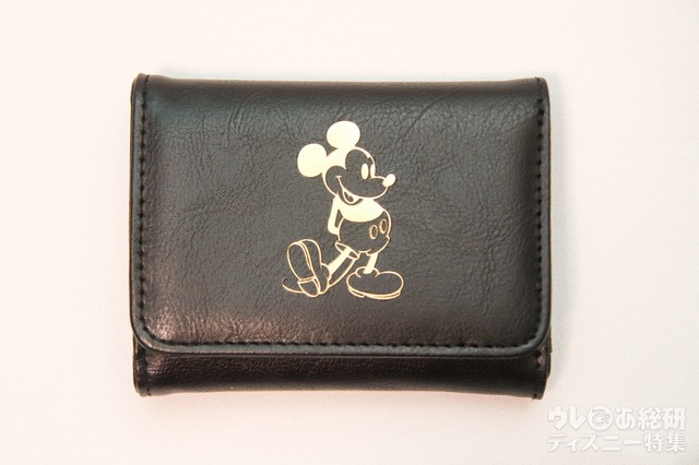 Disney MICKEY MOUSE 三つ折り財布BOOK BLACK