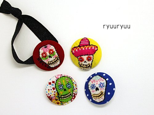 えりこさんの「流流」。メキシカンなドクロモチーフがかわいい！