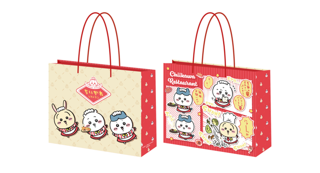 グッズショップで4,400円(税込)以上の購入でもらえる「ちいかわレストラン オリジナルショッパー第4弾」※なくなり次第終了