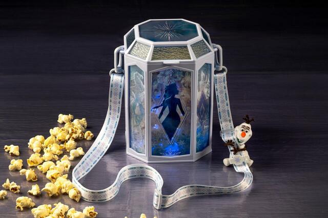 ポップコーン、バケット付き 3,000円｜アナと雪の女王｜ファンタジースプリングス｜販売店舗：東京ディズニーランド／東京ディズニーシー「ポップコーンワゴン」