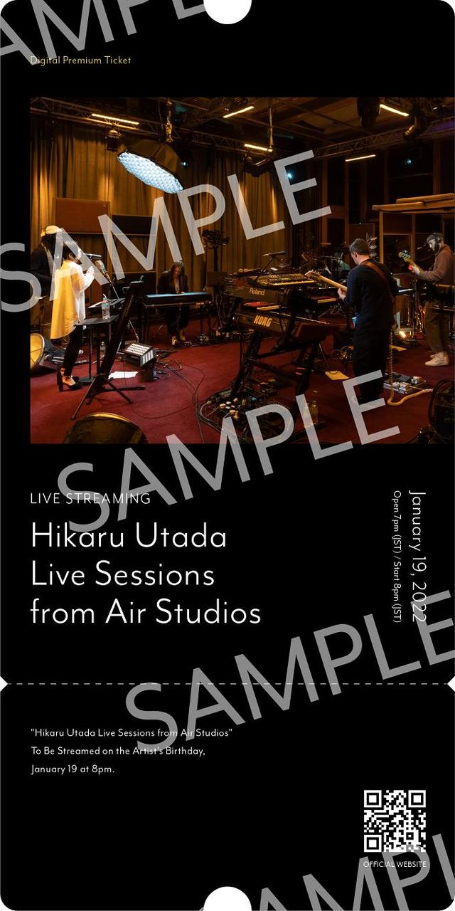 「Hikaru Utada Live Sessions from Air Studios」DIGITAL INVITATION CARD