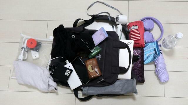 【anello GRANDE（アネロ グランデ） トート型リュック CABIN】収納力を検証！ノートPCやお出かけグッズを入れてみると…⇒