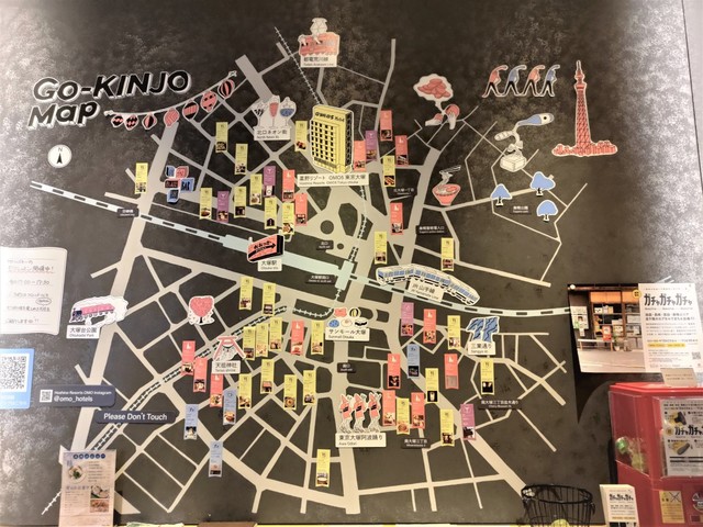 【OMO5東京大塚 by 星野リゾート】廊下に設置されたご近所マップ