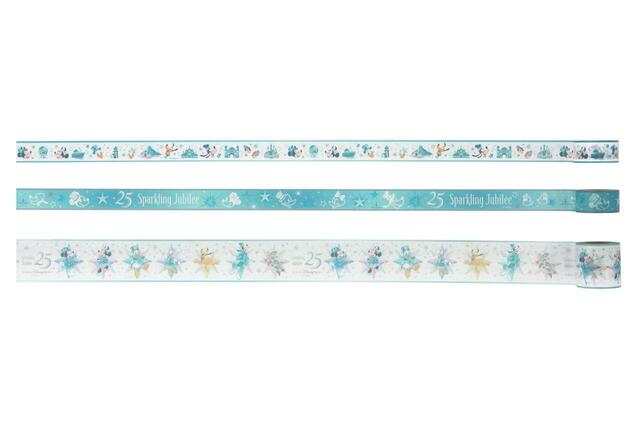 マスキングテープセット 3,000円｜「東京ディズニーシー25周年“スパークリング・ジュビリー”」スペシャルグッズ｜販売店舗：東京ディズニーシー「エンポーリオ」｜発売日：2026年4月8日（水）