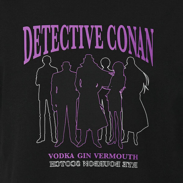【GU】オーバーサイズグラフィックT(5分袖) Detective Conan 1(名探偵コナン)(黒ずくめの組織）／¥1,690