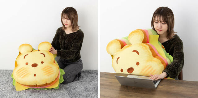 ディズニーキャラクター Nuiパン すごく大きなサンドウィッチクッション プー 