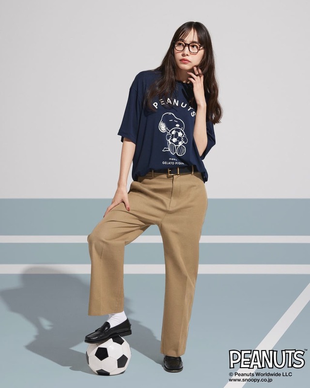 【PEANUTS】HOMME ワンポイントTシャツ ￥5,390