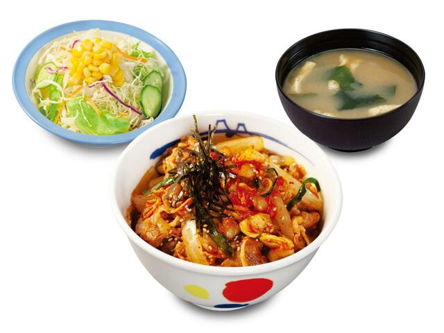 「キムチ牛めしランチ」＜550円＞【松屋がランチのラインアップを拡大】