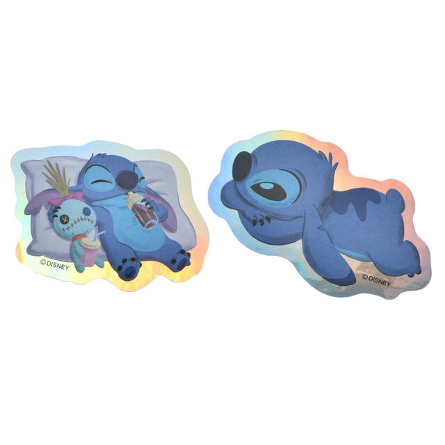 スティッチ&スクランプ シール・ステッカー ダイカット ホログラム Sticker Collection Disney Stitch Day Collection 700円