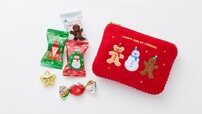 「クリスマスポーチ(5個入)」<価格:990円(税込)>【クリスマスデザインパッケージやアドベントカレンダーが登場♪「モロゾフ」の2025年クリスマス商品をご紹介!】