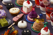 「ハロウィーンスイーツ」＜期間：2024年9月5日～11月4日＞【【USJ】オフィシャルホテルに“ホラーで可愛いハロウィーンメニュー”が勢揃い！宿泊プランでハロウィーンパーティもできちゃう♪】