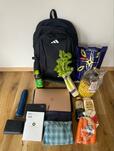 【adidas チーム バックパック 35 L】仕事道具一式だけでなく、買い物でまとめ買いした食材も余裕で入りました！