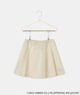 【サンリオキャラクターズ×ロペピクニック】「【KIDS】レースアッププリーツスカート」カラー:オフ(シナモロール)、サイズ:S/M/L ¥4,389
