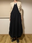 【無印良品　強撚 シアーカシュクールワンピース】着こなしの幅が広いので、ロングシーズン活躍する一着です♪