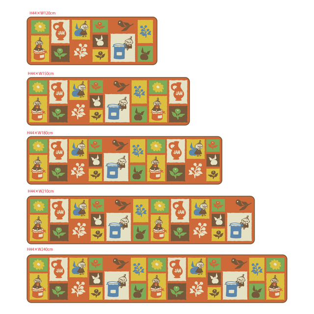 プリントキッチンマット／リトルミイ 「ムーミン」｜￥2,990～5,890 （税込）