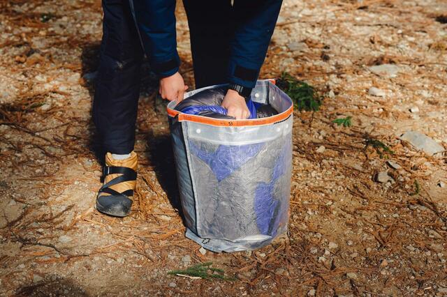 使用イメージ【hinata「アウトドアトラッシュバッグ」】