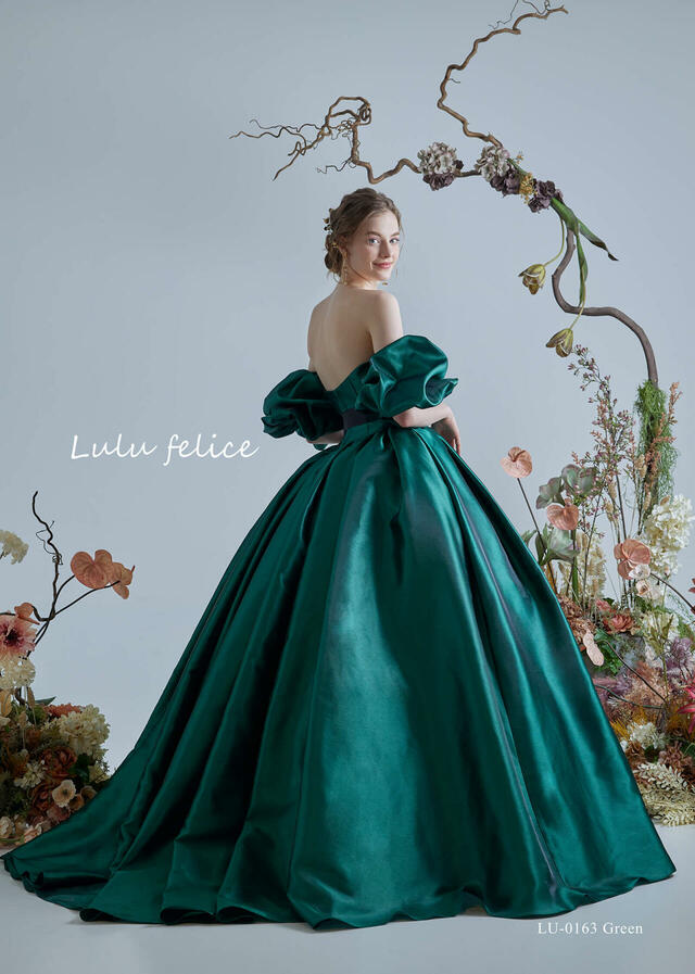 「Lulu felice(ルル・フェリーチェ)」新作ウェディングドレス LU-0163_Green