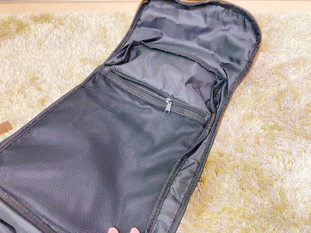 【ワークマン　ジョイントバックパック ハイカーズエディション】内部には中身が見えるメッシュポケット