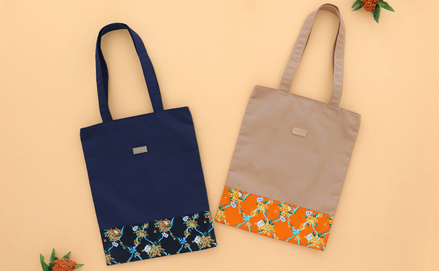 【PAUL & JOE ACCESSOIRES 金木犀コレクション】エコバッグ/約34×27cm・1柄2配色